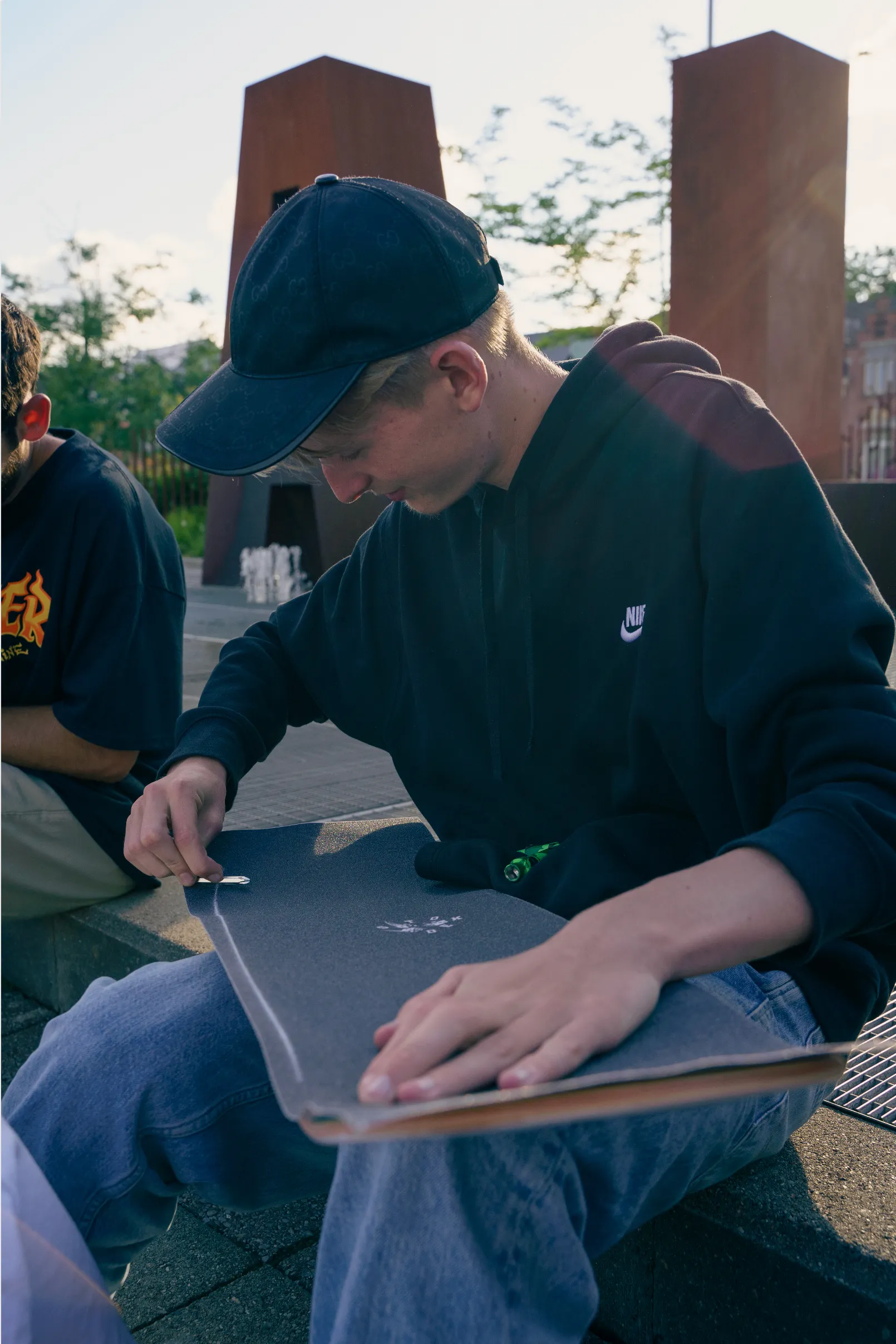 Stoked Burn Baby Black Griptape