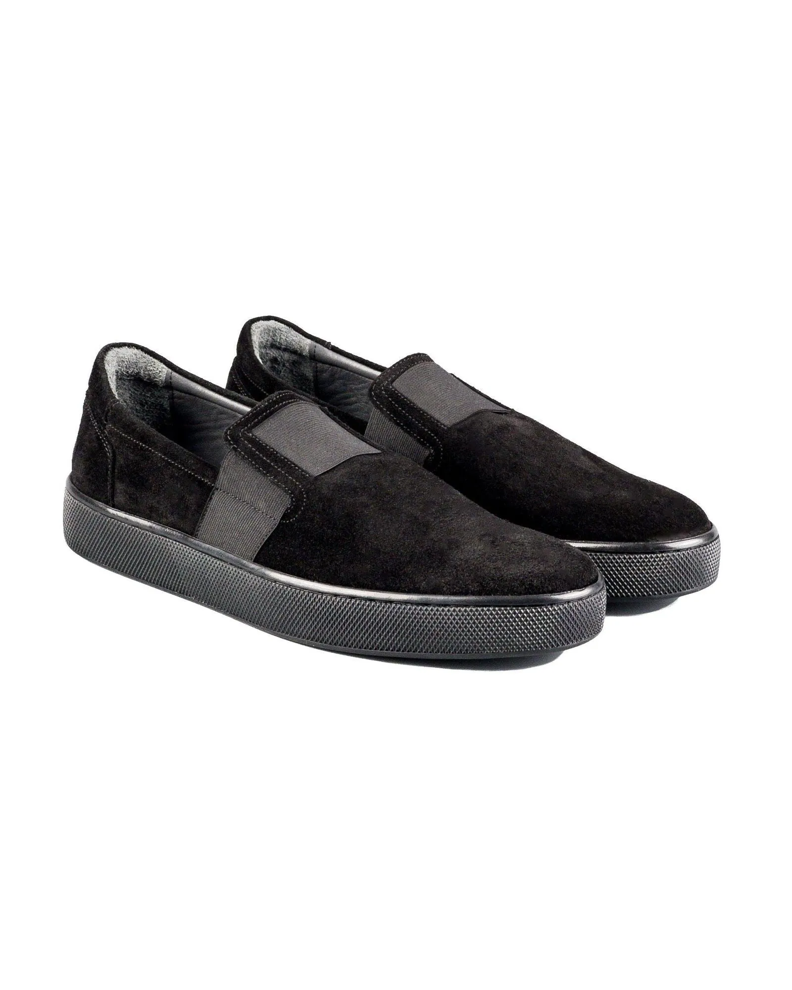 T-Norden Black Genuine Suede Leather Men's Sports Sneaker Shoes