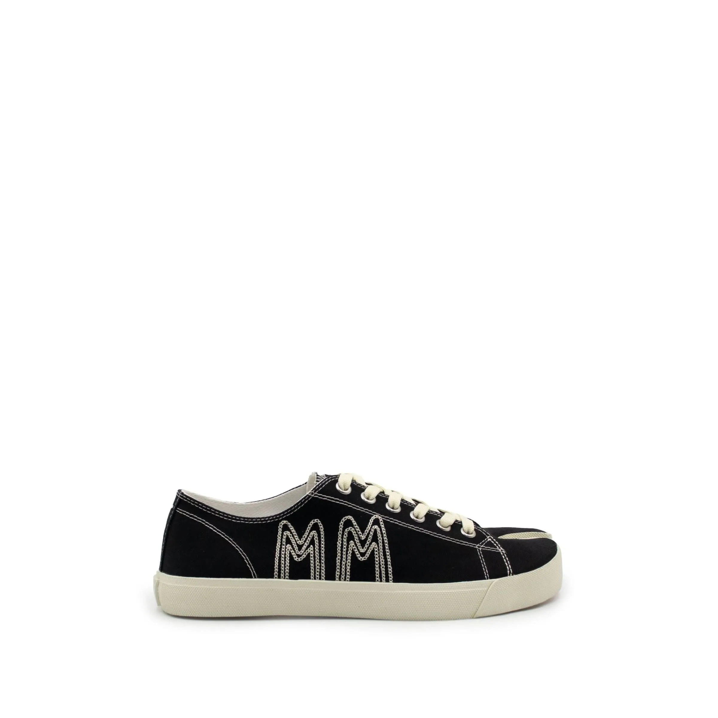 Tabi Embroidered Logo Sneaker in Black