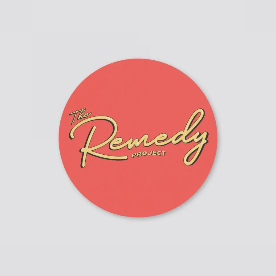 The Remedy Project Logo Circle Sticker