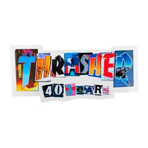 Thrasher 40 Year Anniversary Sticker