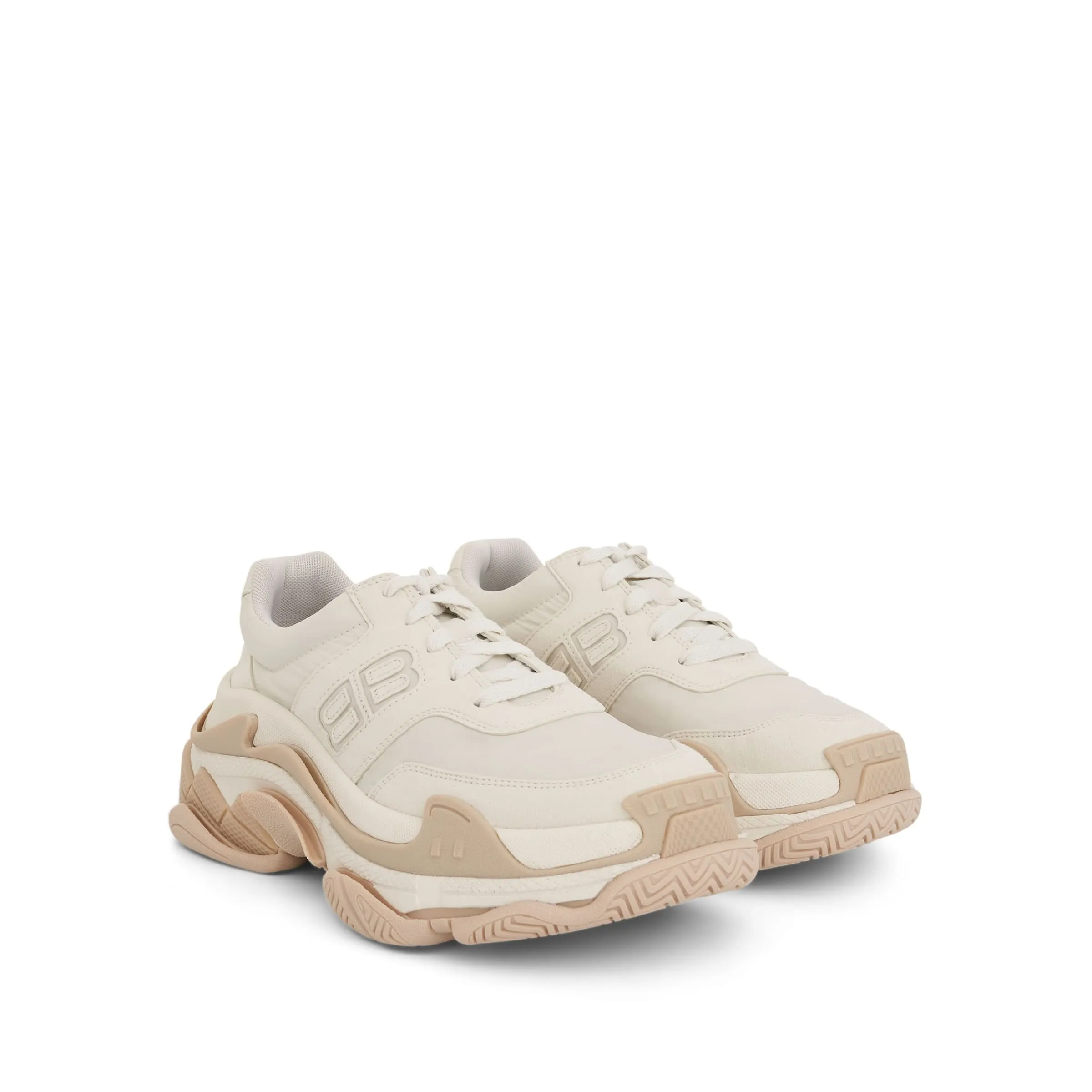 Triple S Sneaker in Eggshell/Sand Beige