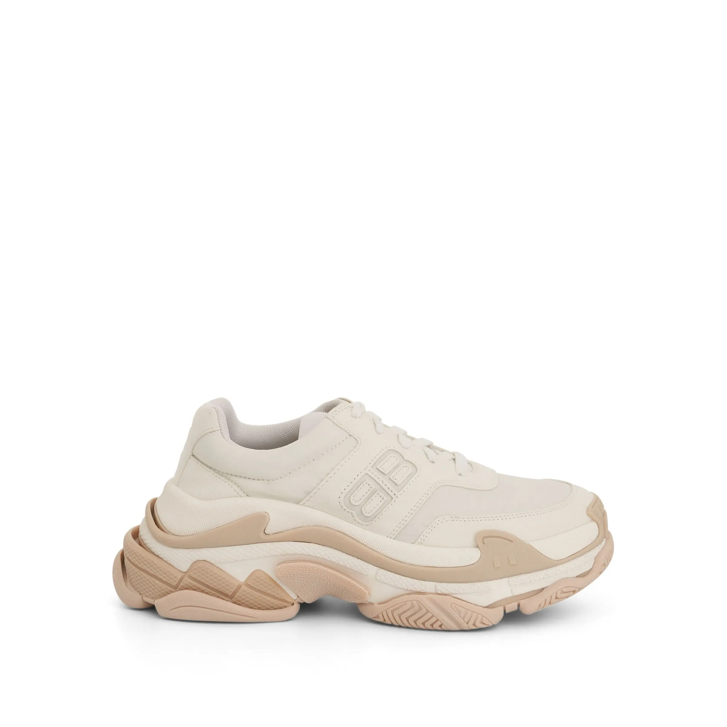 Triple S Sneaker in Eggshell/Sand Beige