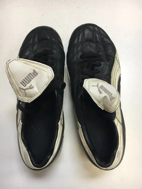 Used Puma Hamati 5 Black/White Size 6.5 Women's Soccer Cleats