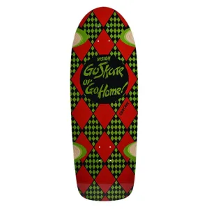 Vision 10.25" x 30" Go Skate or Go Home (LIME STAIN) Skateboard Deck