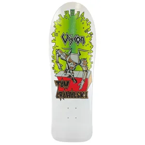 Vision 9.5" x 29.5" Groholski Robot White Skateboard Deck