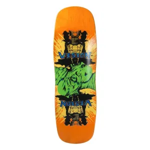 Vision 9.5" x 32.5" Double Vision (ORANGE STAIN) Skateboard Deck