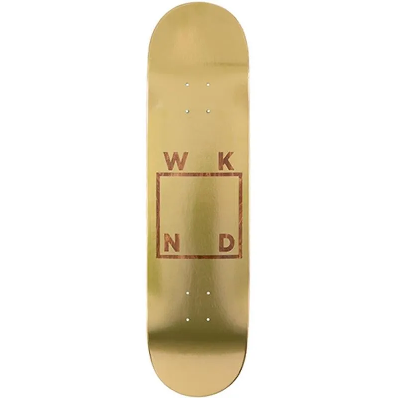 WKND 7.75” Gold Plated Logo Skateboard Deck