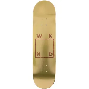 WKND 7.75” Gold Plated Logo Skateboard Deck