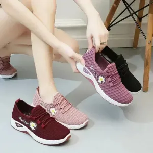 women's light running shoes Adult sneakers,net shoes, comfortable soft soled sneakers, women's breathable casual single shoes