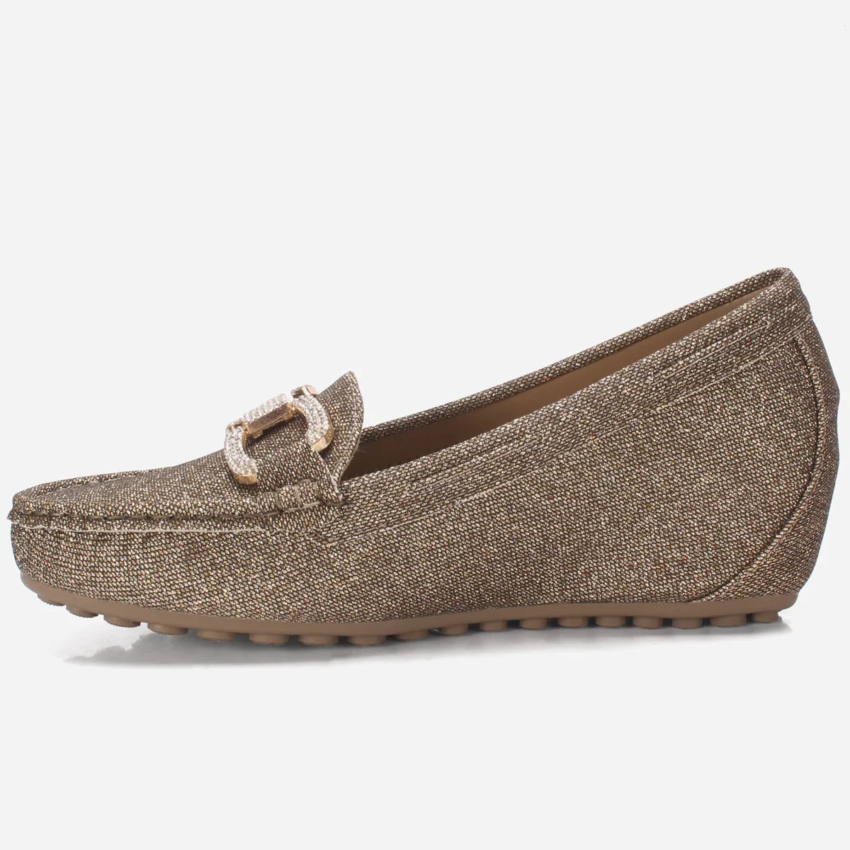 Women's "BENEDITTA" High Wedge Comfy Moccasins