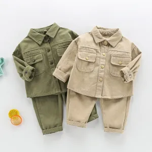 xiangtuibao  Baby Spring Suit Trendy Men's Children's Suit Spring and Autumn  New Sports Girl's Western Style Two-Piece Suit Korean Style