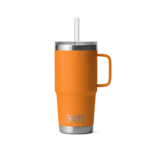 Yeti Rambler 25oz Mug With Straw Lid - King Crab Orange