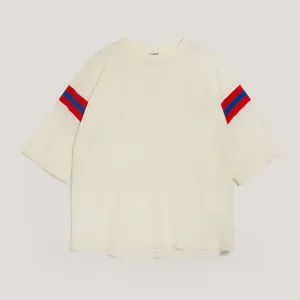 YMC Skate T-Shirt - White / Orange / Blue