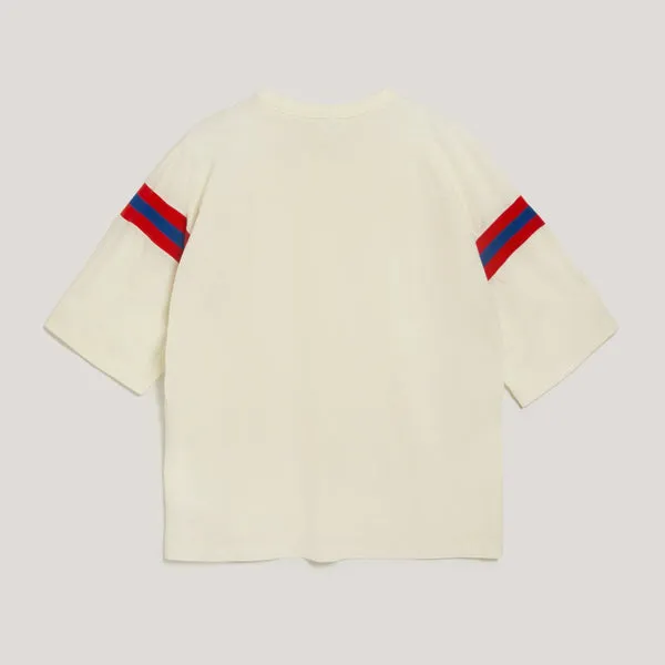 YMC Skate T-Shirt - White / Orange / Blue