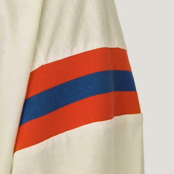 YMC Skate T-Shirt - White / Orange / Blue